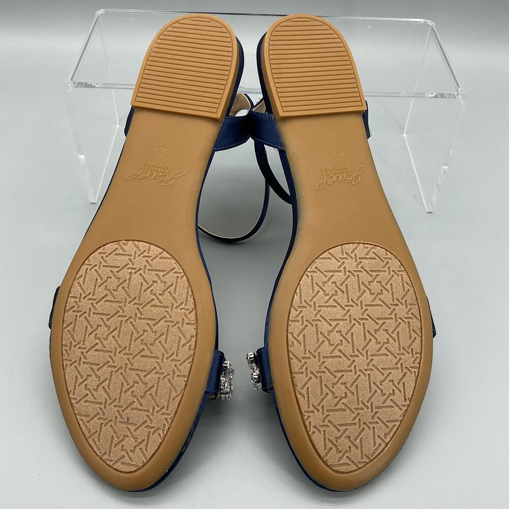 NEW Jewel Badgley Mischka Women’s O’Hara Ankle Strap Sandals Navy Size 8.5 - Picture 8 of 10